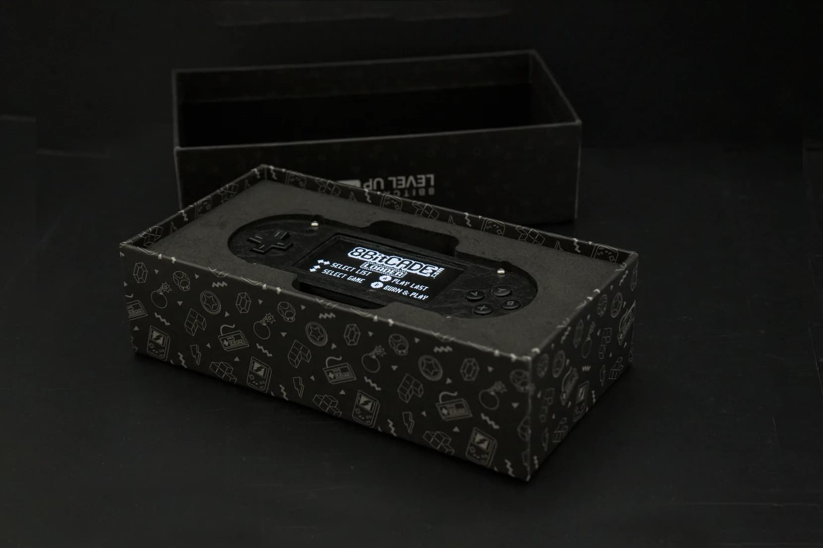 8BitCADE console and packaging